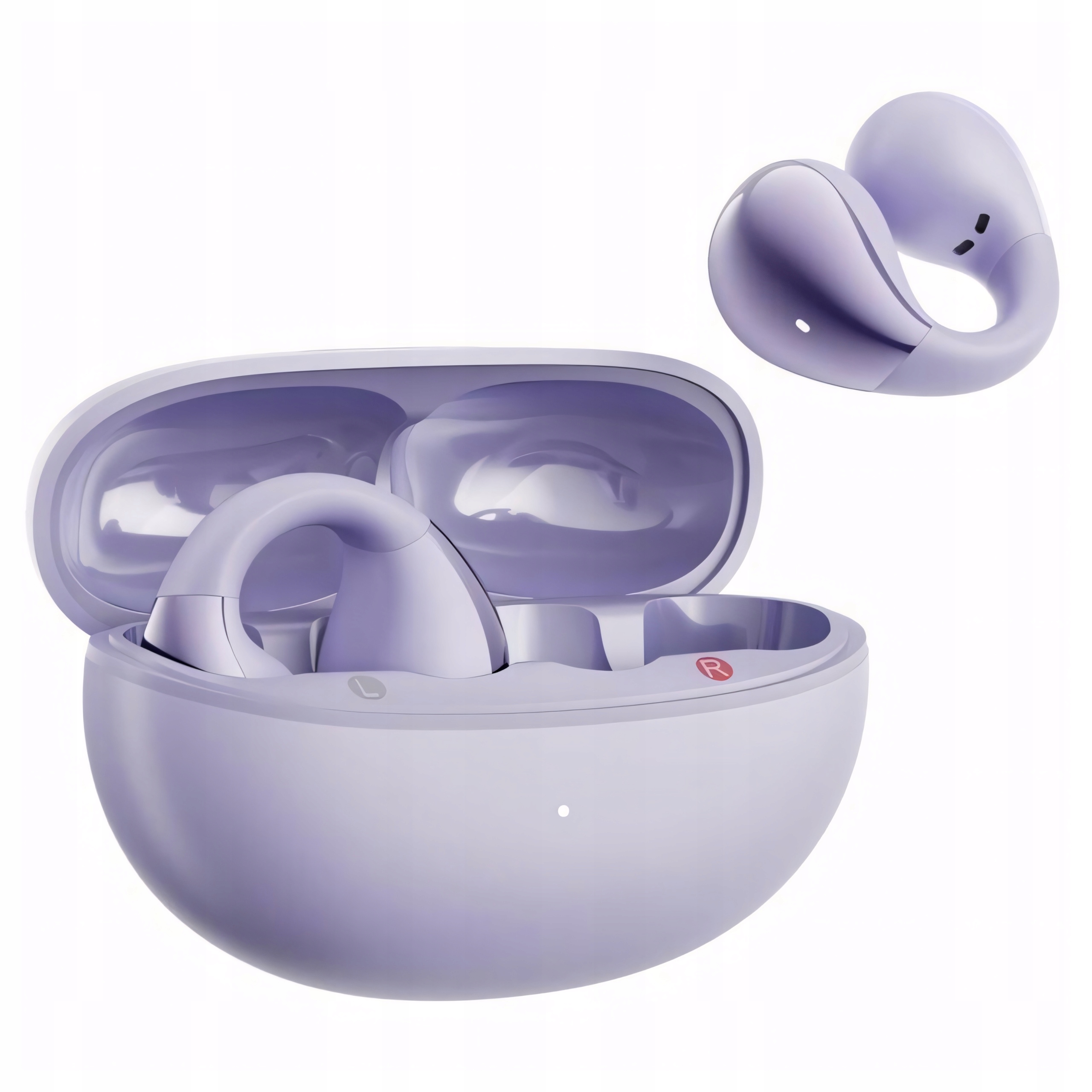 Qcy Crossky Clip T33 Bezdrátová sluchátka s otevřeným klipem Bt 5.4 Fialová