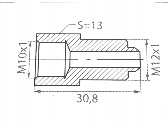 REDUKCJA M10X1 WEW, M12X1 ZEW Numer katalogowy części 5-600-229