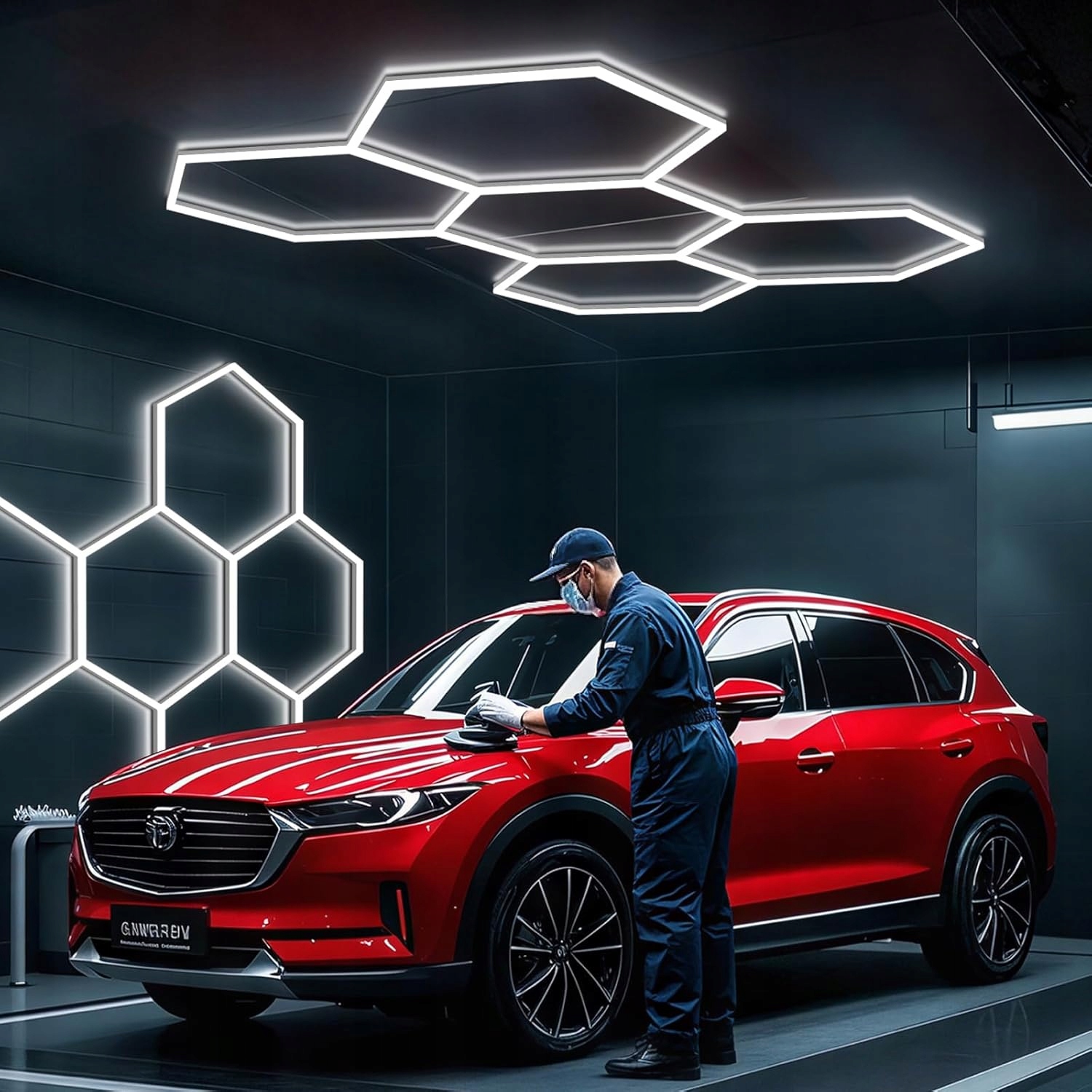 Dielenské osvetlenie Led lampa Hexagon 244 x 170 cm 6500K