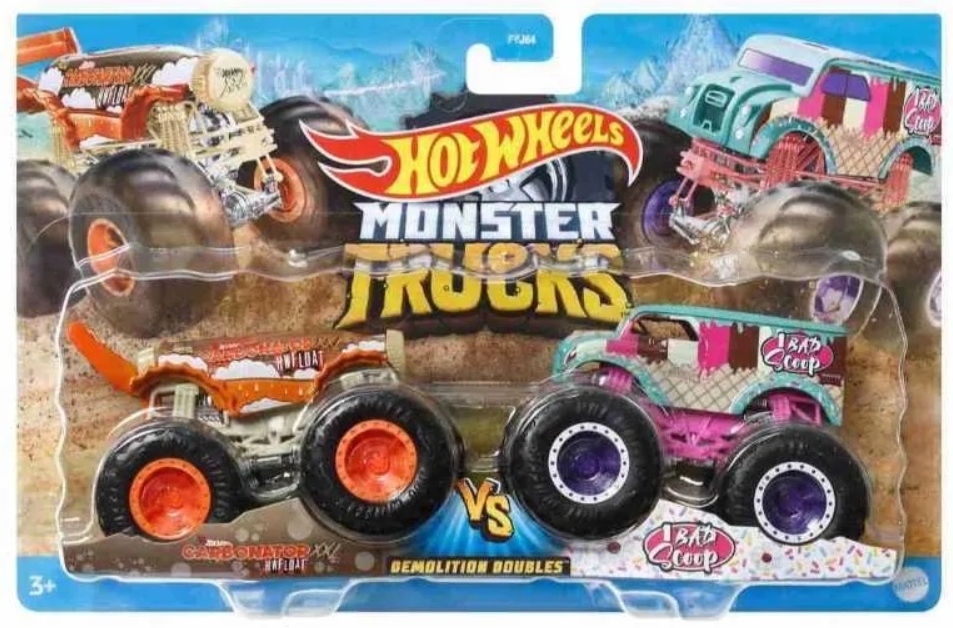 

Hot Wheels Monster Trucks Carbonator XXL vs Scoop