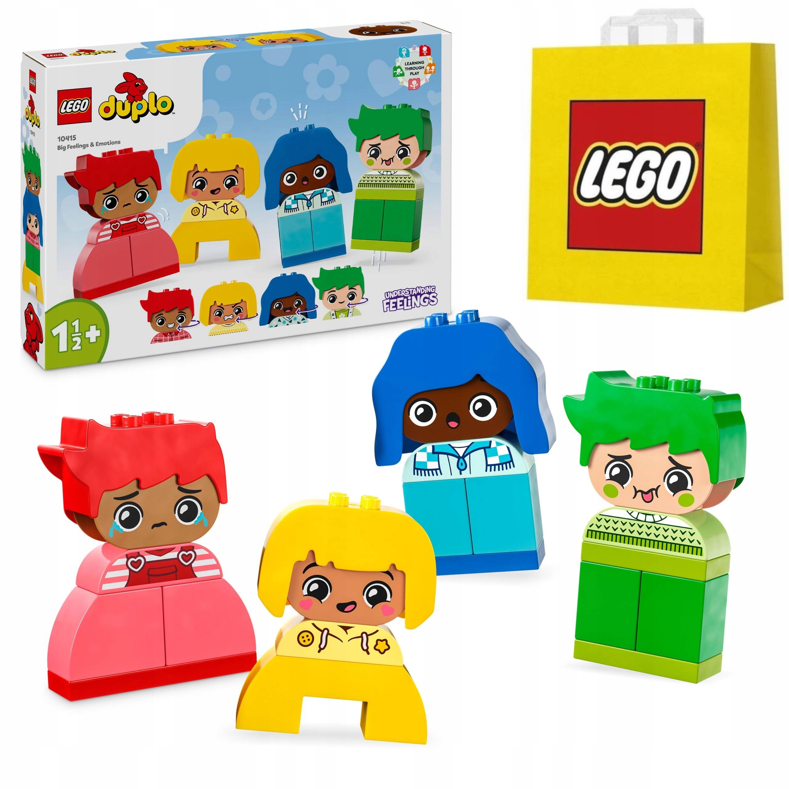 Lego Duplo klocki Moje pierwsze uczucia i emocje 10415 18m+ Torba