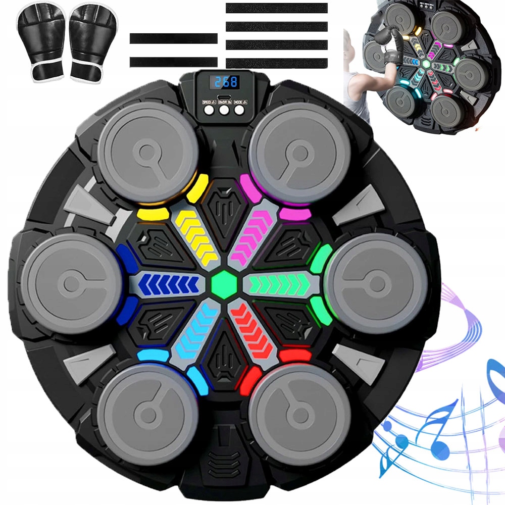 Music Boxing Machine Bluetooth 3 Led režimy pro děti i dospělé dárek