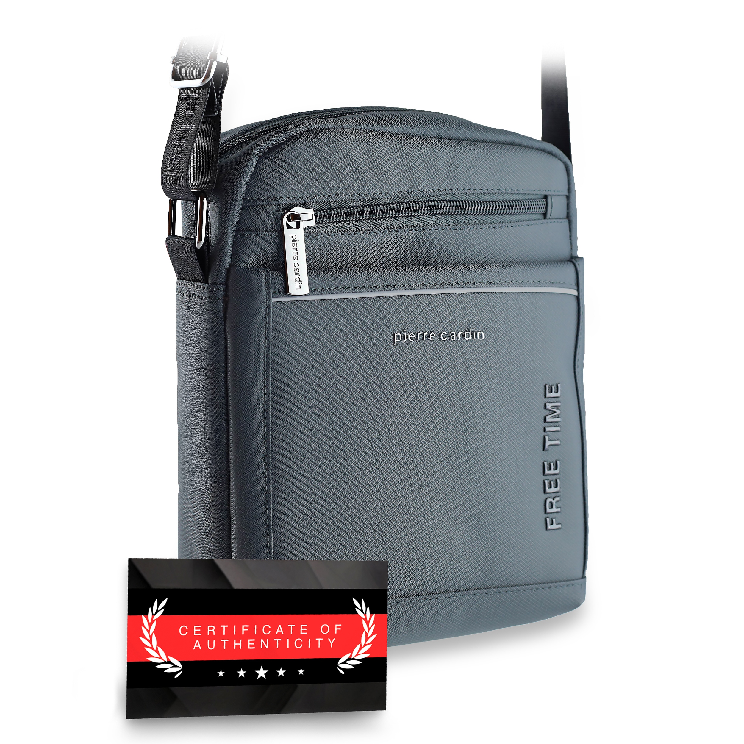 Pierre Cardin Pánská pohodlná sportovní taška na rameno s certifikátem