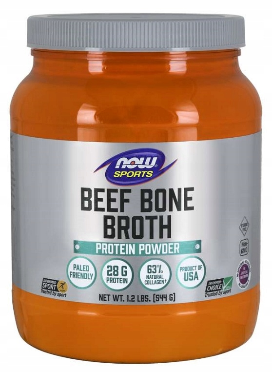 Now Foods Bone Broth Beef Powder prášek 544 g