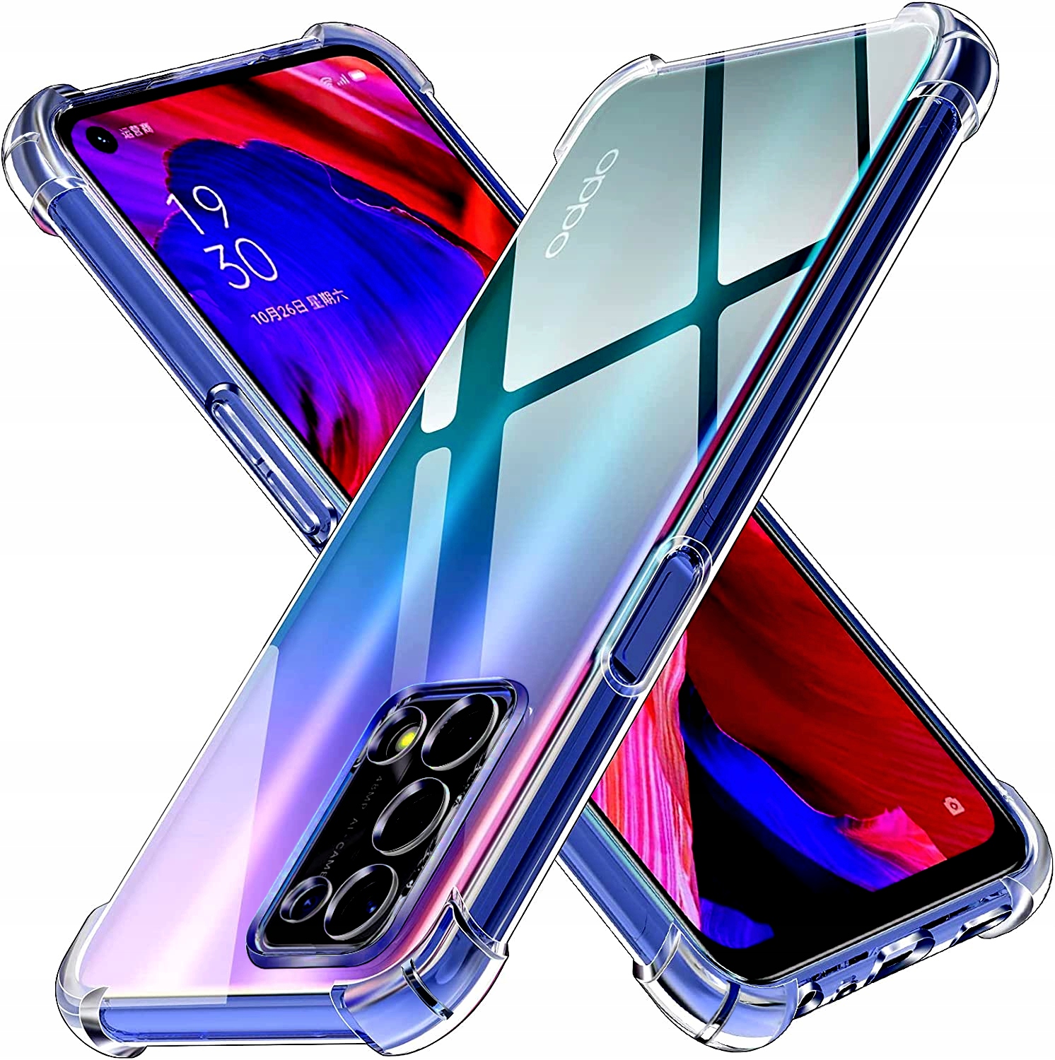 

Etui Anti-Shock do Oppo A74 5G /oppo A54 5G +szkło
