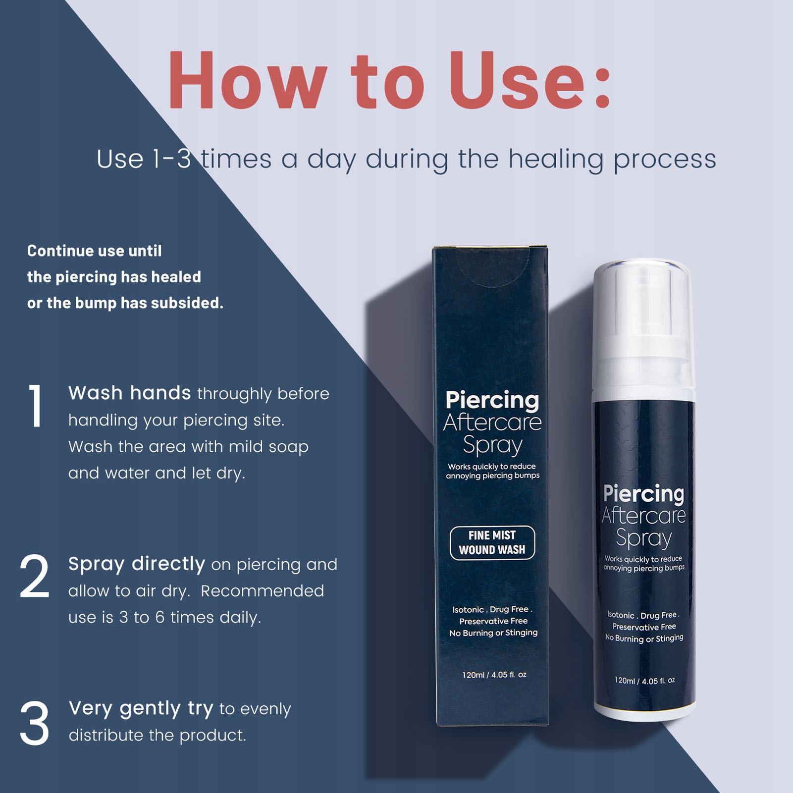 PIERCING AFTERCARE SPRAY NAPRAWCZY ODŻYWCZ Stan opakowania oryginalne