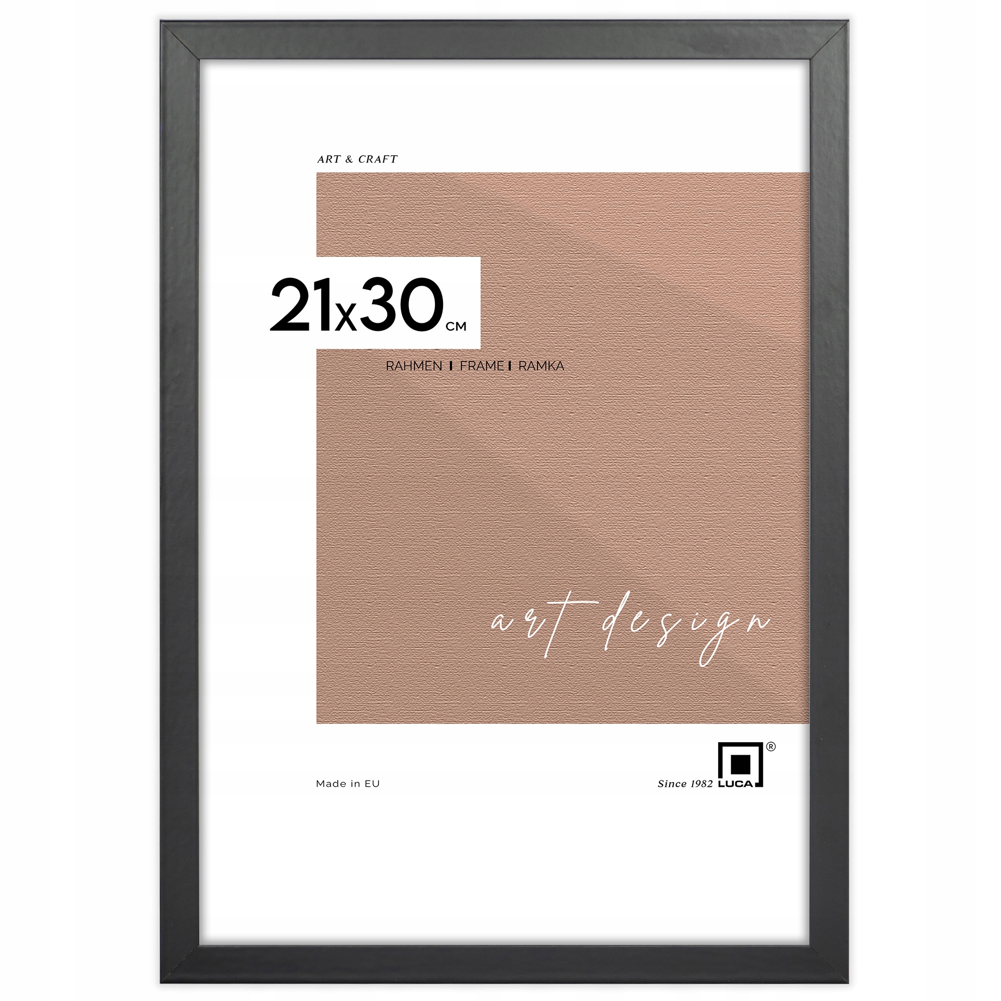 

Czarna ramka na zdjęcia dyplom 21x30 A4