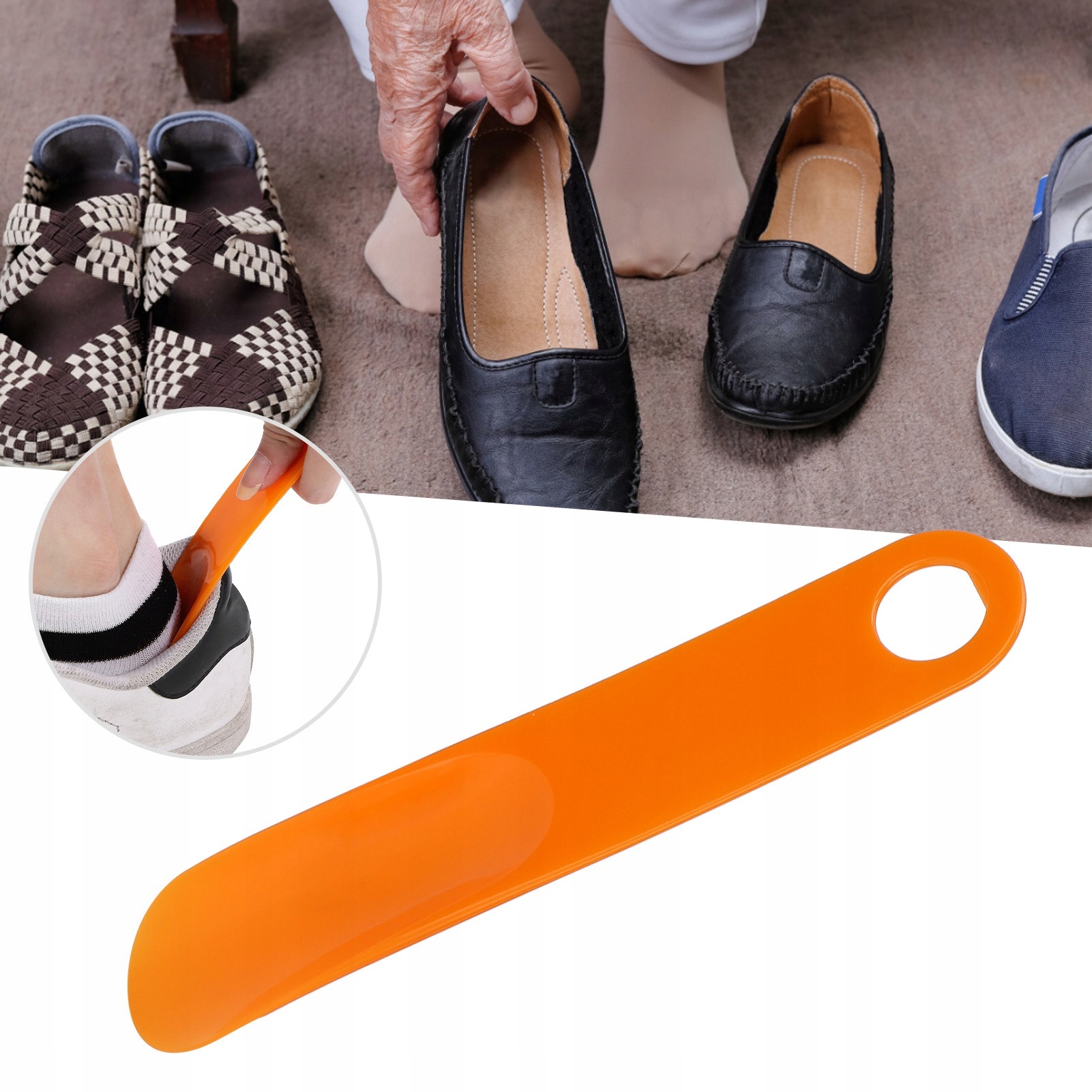 GUMA ŁYŻKA DO BUTÓW KRÓTKA 19,5 CM Długość maksymalna 19.5 cm