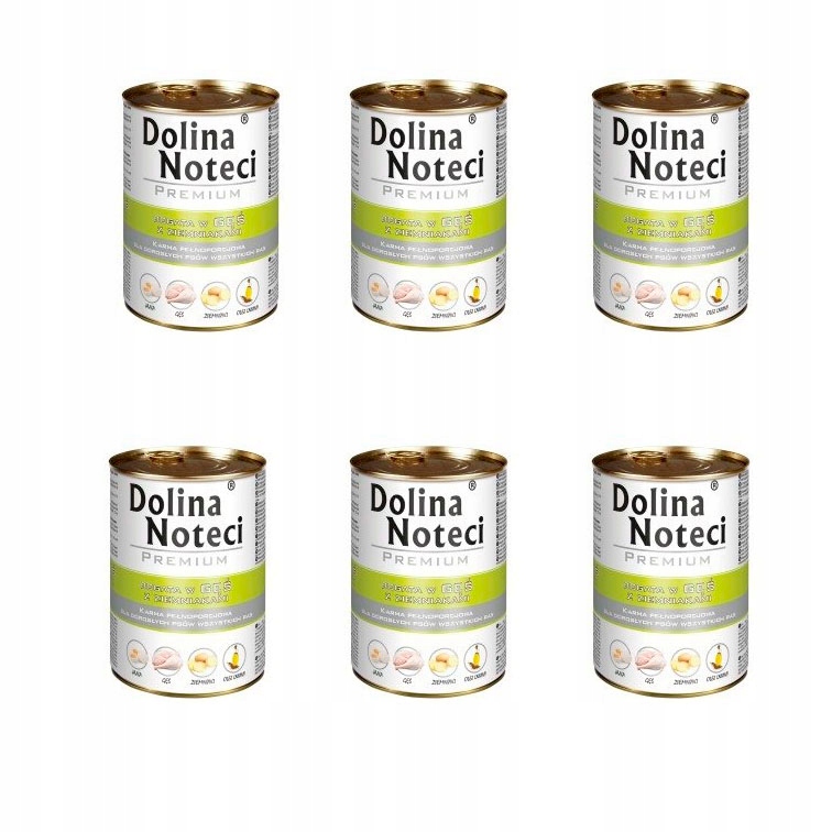 Levně Dolina Noteci krmivo mokrá husa 0,4 kg 6 Ks