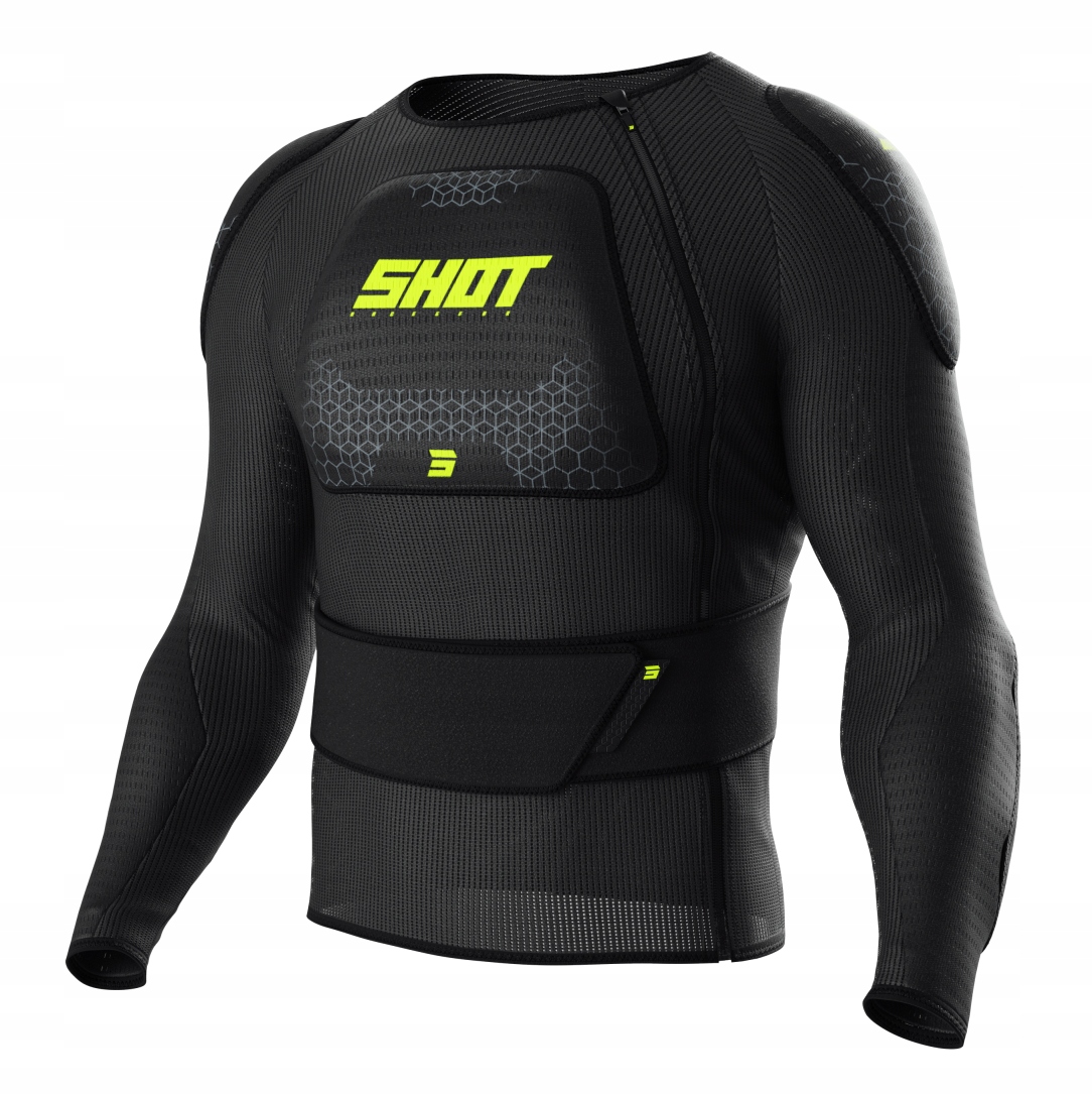 Zbroja Motocyklowa Buzer Shot Airlight Black Neon Czarno Żółty Rozmiar L