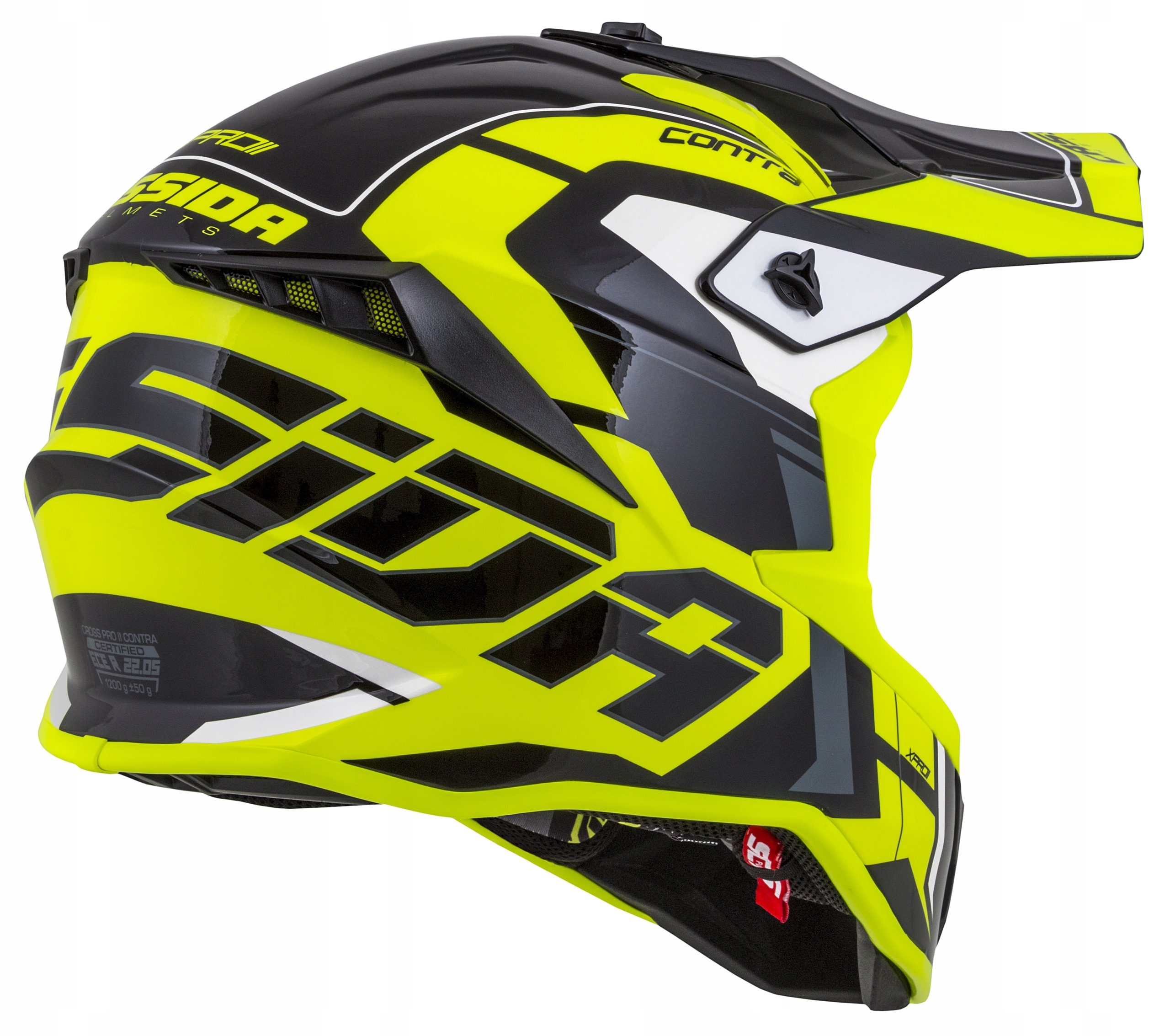 KASK NA CROSS CASSIDA Z WŁÓKNA SZKLANE PRO/CONTRA Waga produktu 1250 g