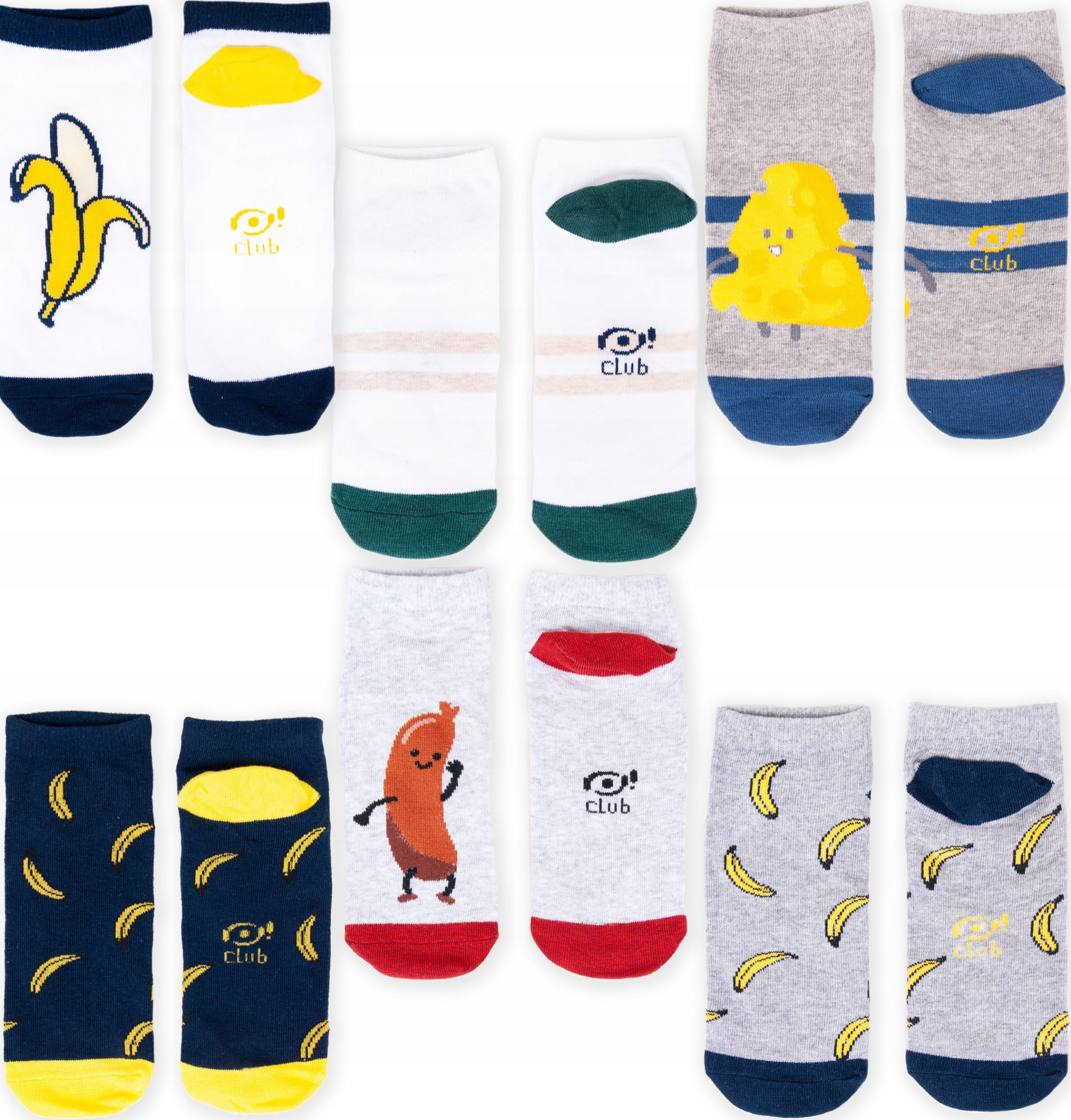 

6-PAK Skarpetki Stopki Bawełniane 39/42