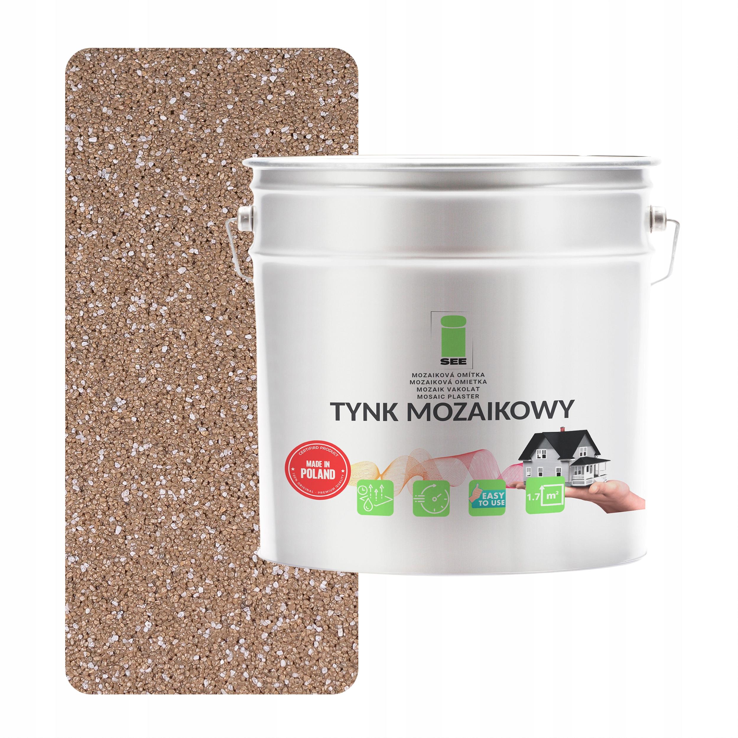 Mozaiková omítka Marmolit pryskyřičná béžová 7 kg Mrazuvzdorná, odolná vůči Uv záření, M65