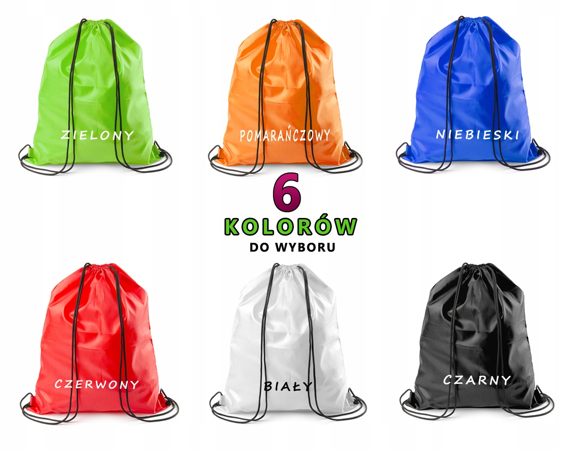 WOREK PLECAK TORBA 6 kolorów GREEN EAN (GTIN) 5905179672513