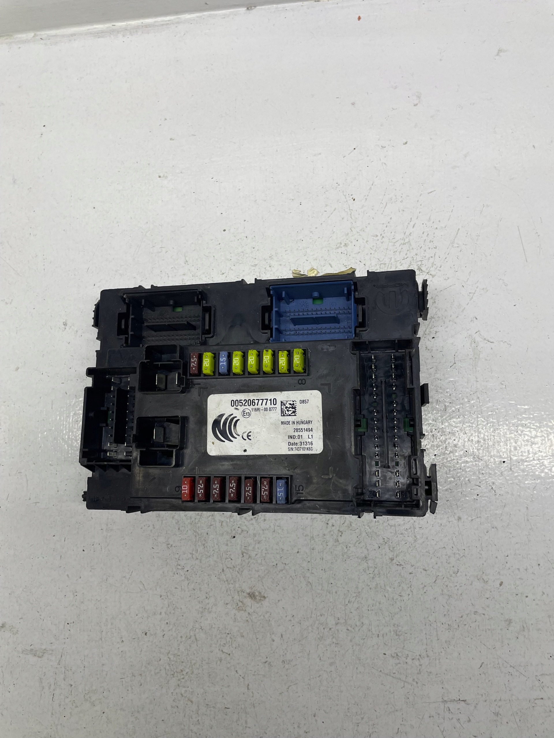 MODUŁ STEROWNIK BSI BODY FIAT 00520677710