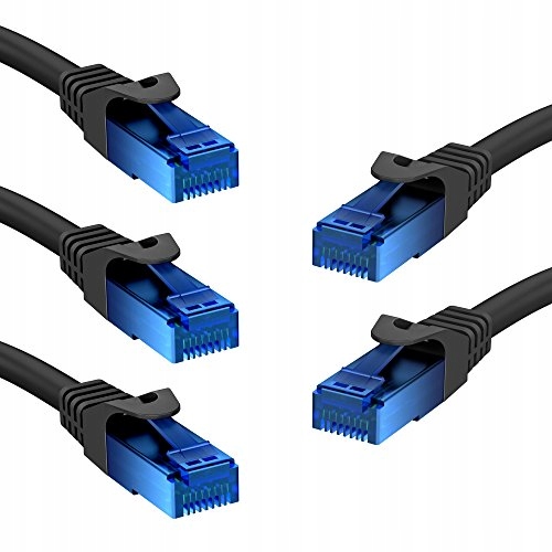 KabelDirekt 4260414840685 kabel sieciowy 5 m Cat6 U/UTP (UTP) Czarny