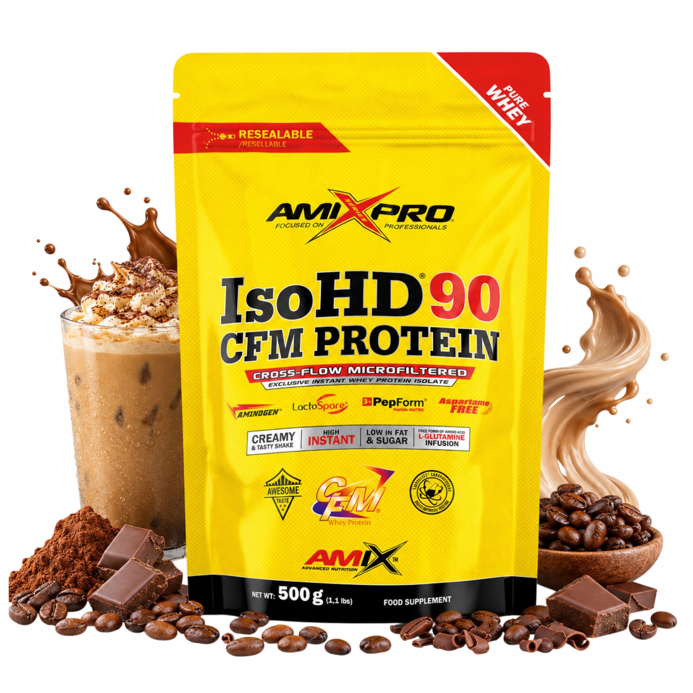Protein na hubnutí pro ženy Proteinový Izolát Kávový Wpi Cfm 90