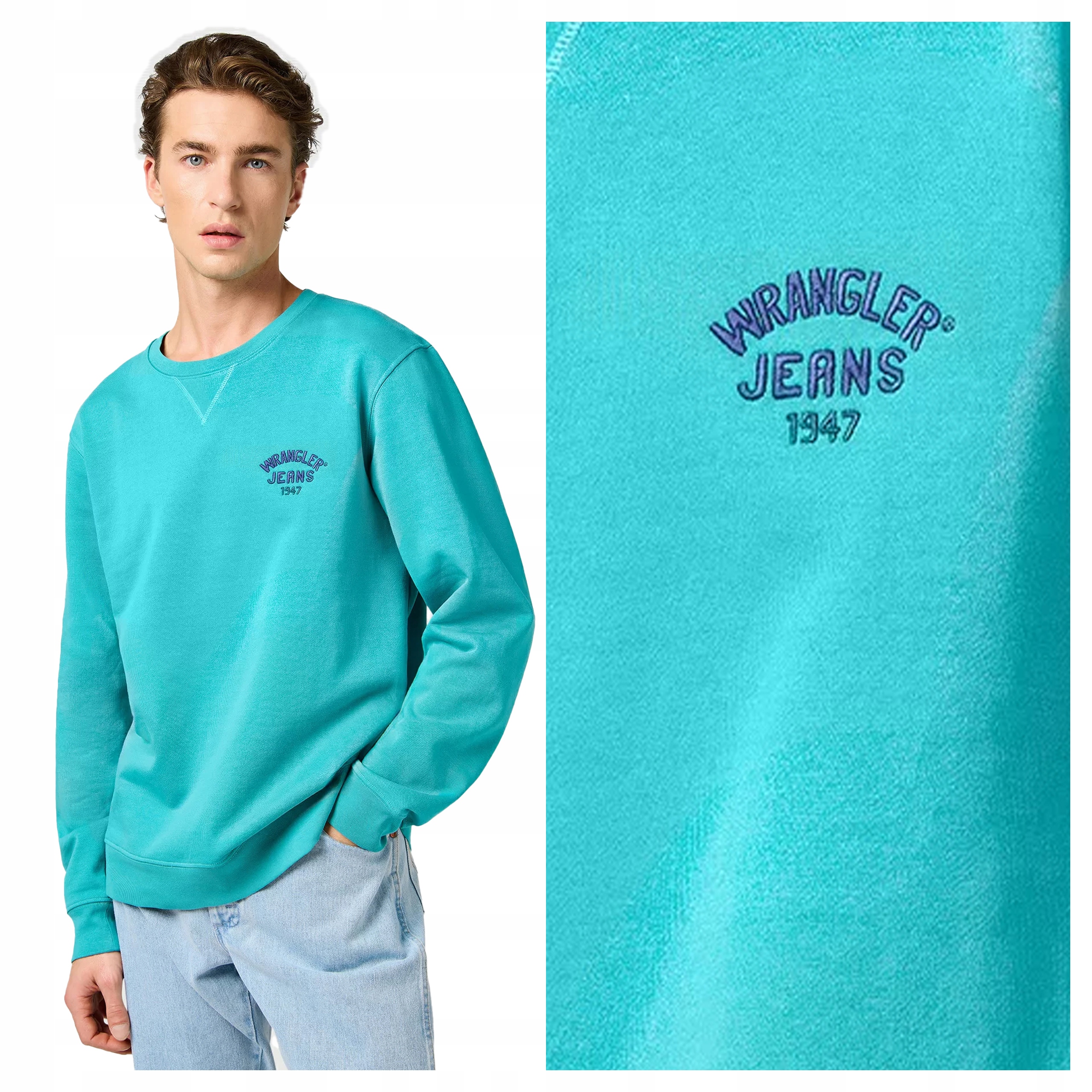 Wrangler Small Logo Crew Sws XL Pánská mikina nerozepínací