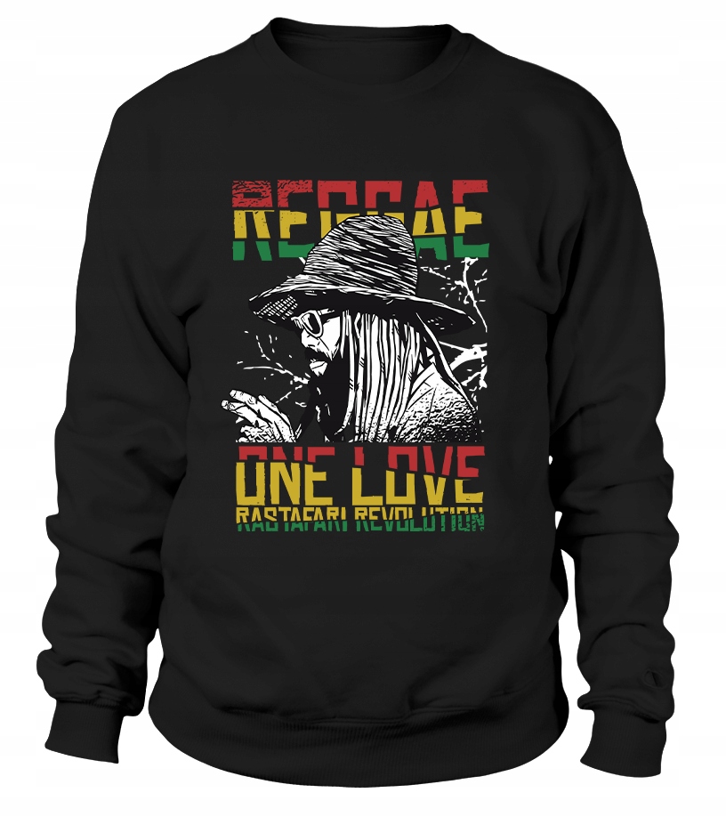 Pánská Mikina Reggae One Love 3XL Černá Pro něj Chlapa Manžela Chlapa