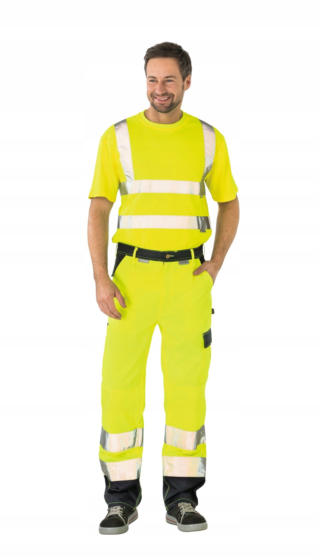 Pracovní kalhoty do pasu Planam Warnschutz r24