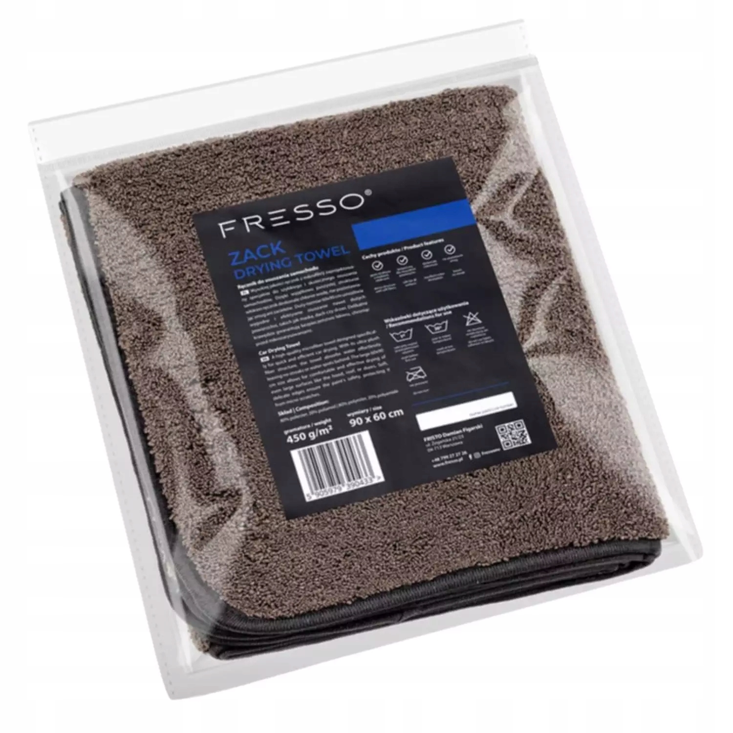 Fresso Zack Drying Towel 90x60cm 450GSM