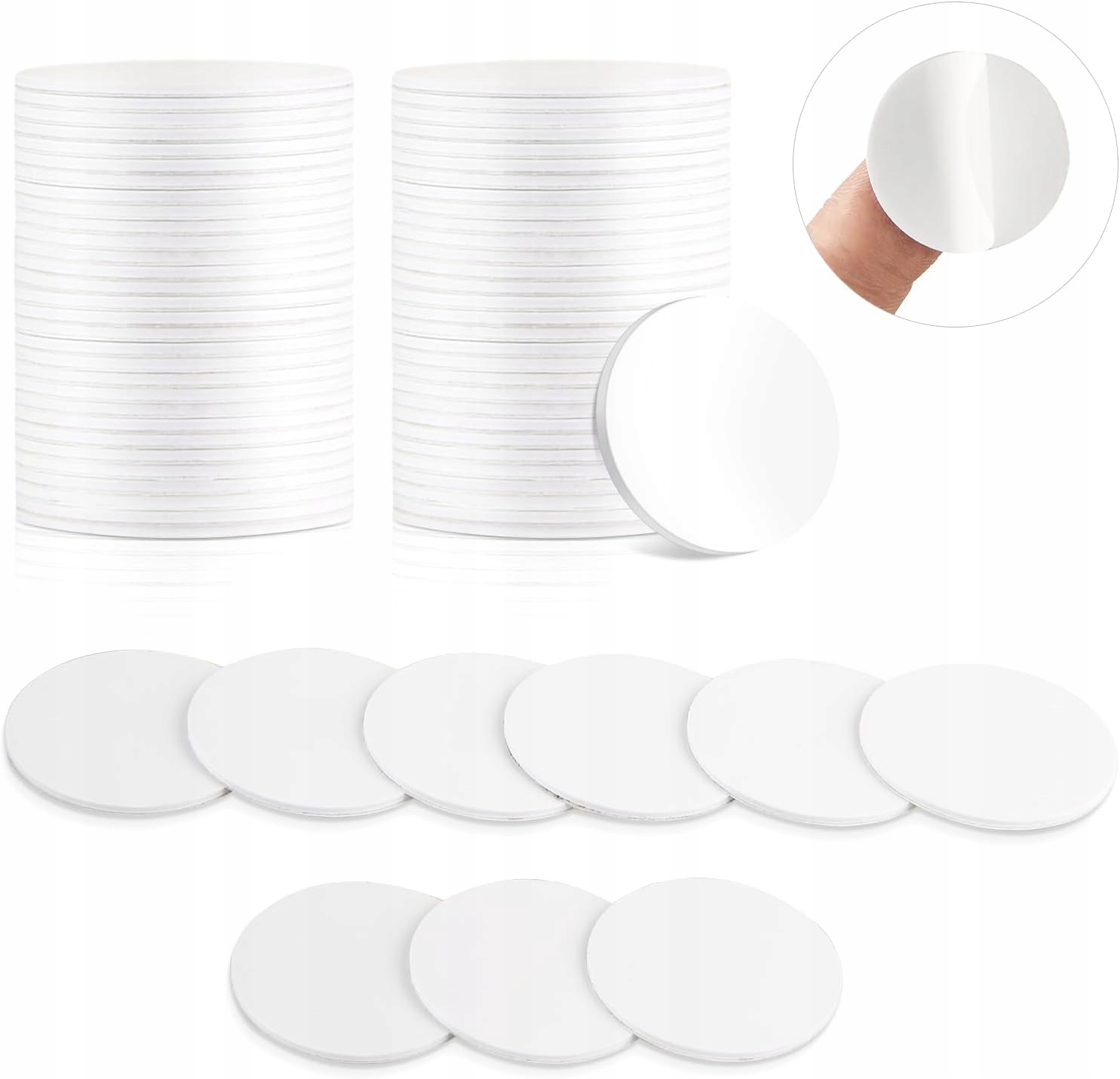40 SZTUK NFC TAGS NAKLEJKI OKRĄGŁE NTAG215 NFC CHIP TAG