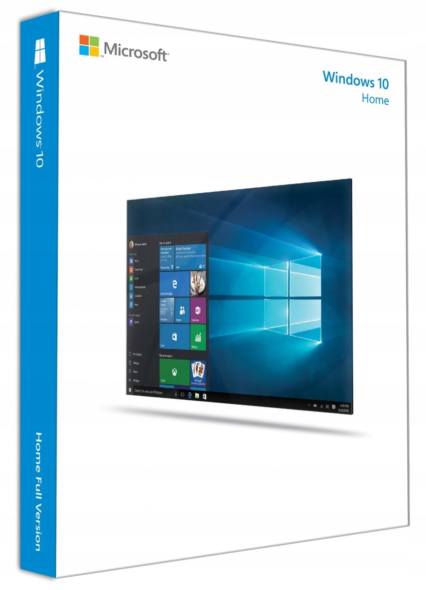 Microsoft Windows 10 Home PL x64 USB BOX 64 bit