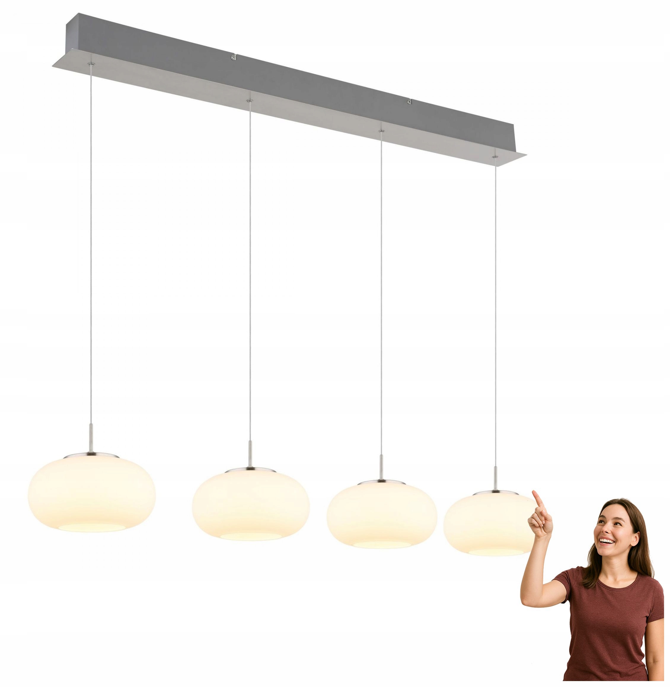 Závěsná Led lampa 24W Quintara 15744-4HN Globo