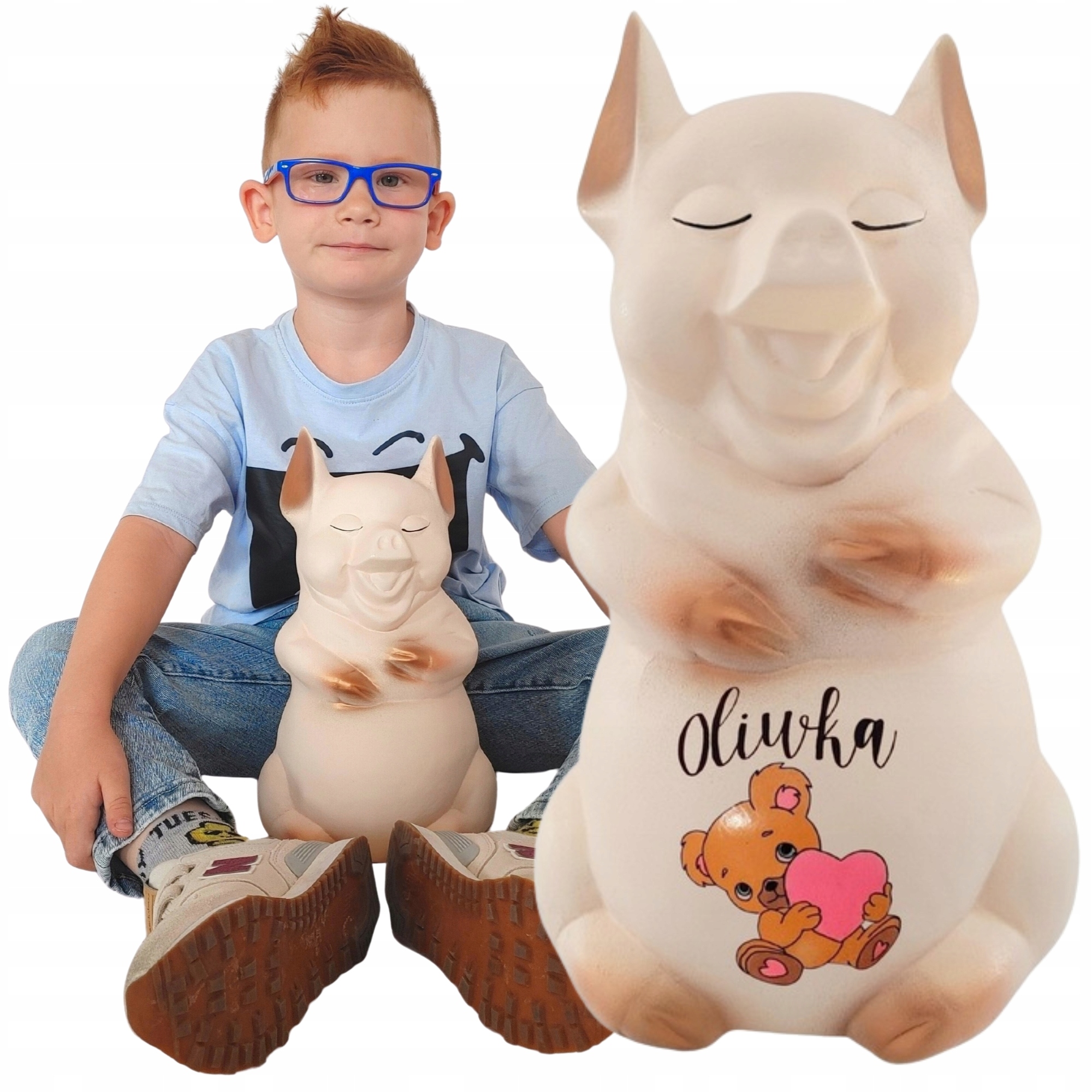 Pokladnička s jménem prasátko Personalizovaná s vlastním textem pro děti