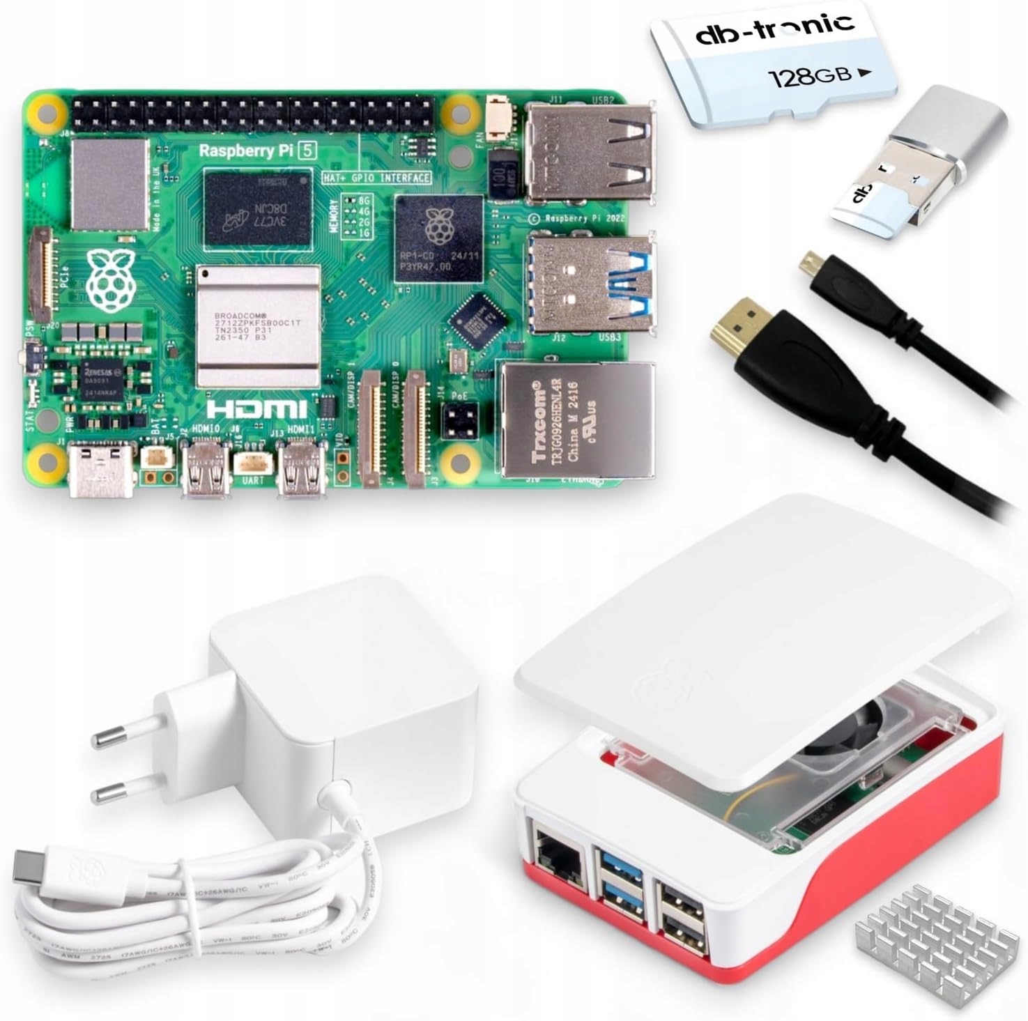 Db-tronic Raspberry Pi 5 RAM 8 ГБ ARMv7 карта памяти 128 ГБ
