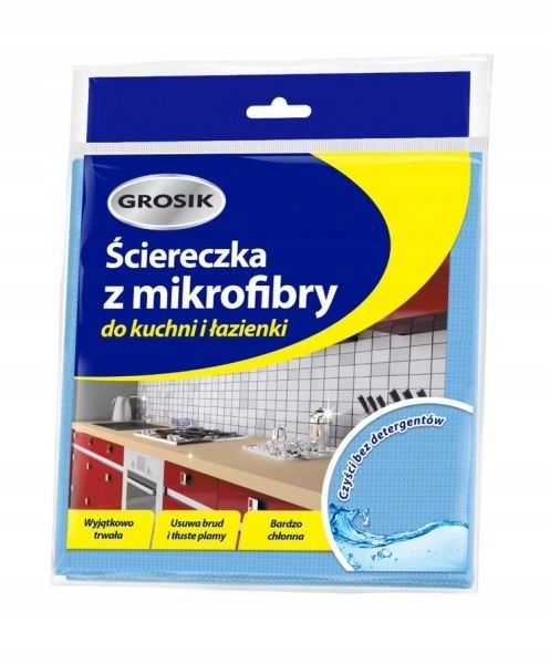 Ścierka z mikrofibry do kuchni łazienki Grosik x15 EAN (GTIN) 5900536237923