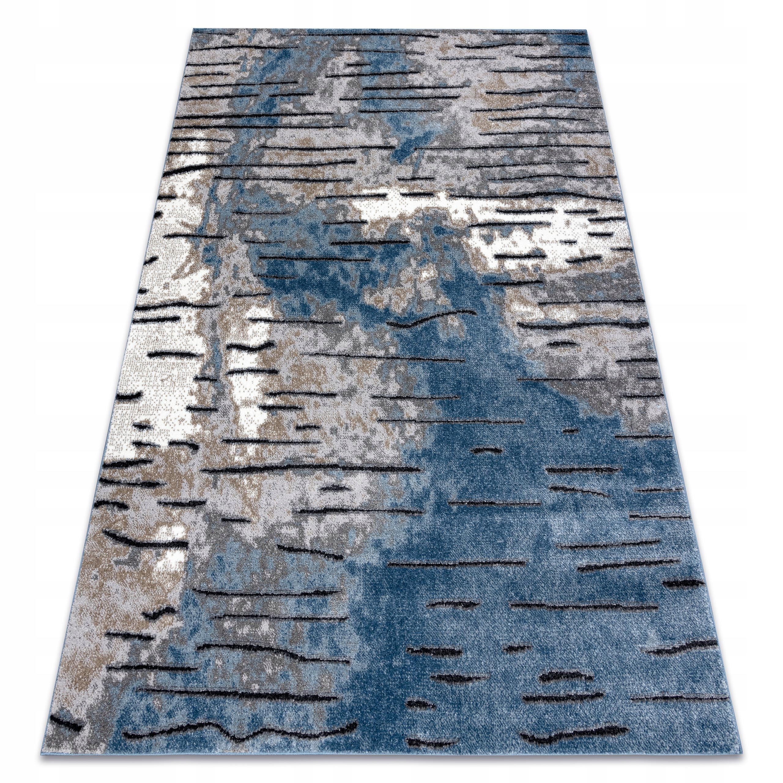 

Dywan Dwupoziomowy 180x270cm niebieski szary #O068