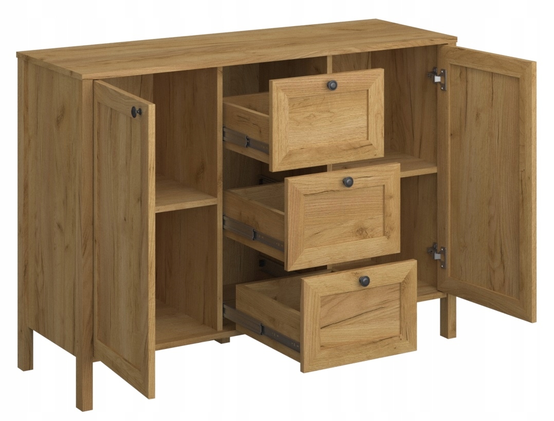 LOFT KOMODA 118CM z szufladami szafka dąb craft Kod producenta 2d3s