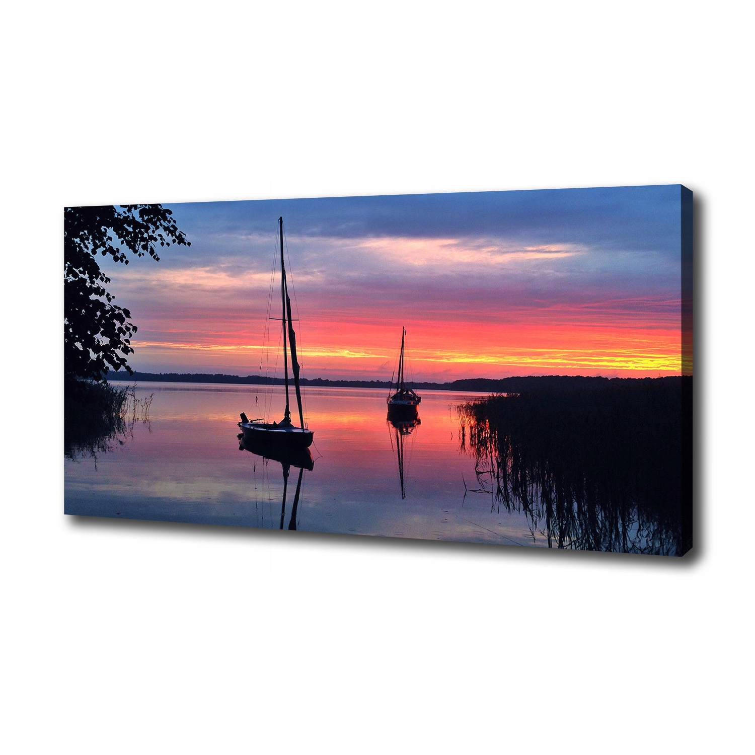 

Foto obraz canvas Żaglówki o zachodzie 100x50 cm