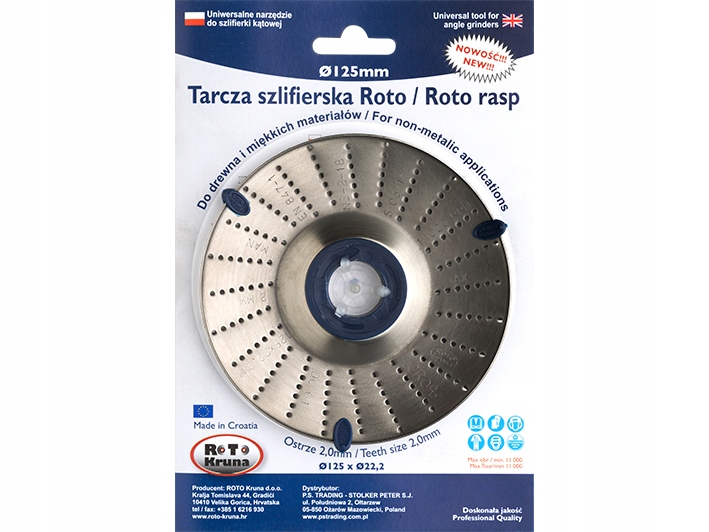 

Roto Tarcza Do Szlifowania Drewna 125mm 2,0mm