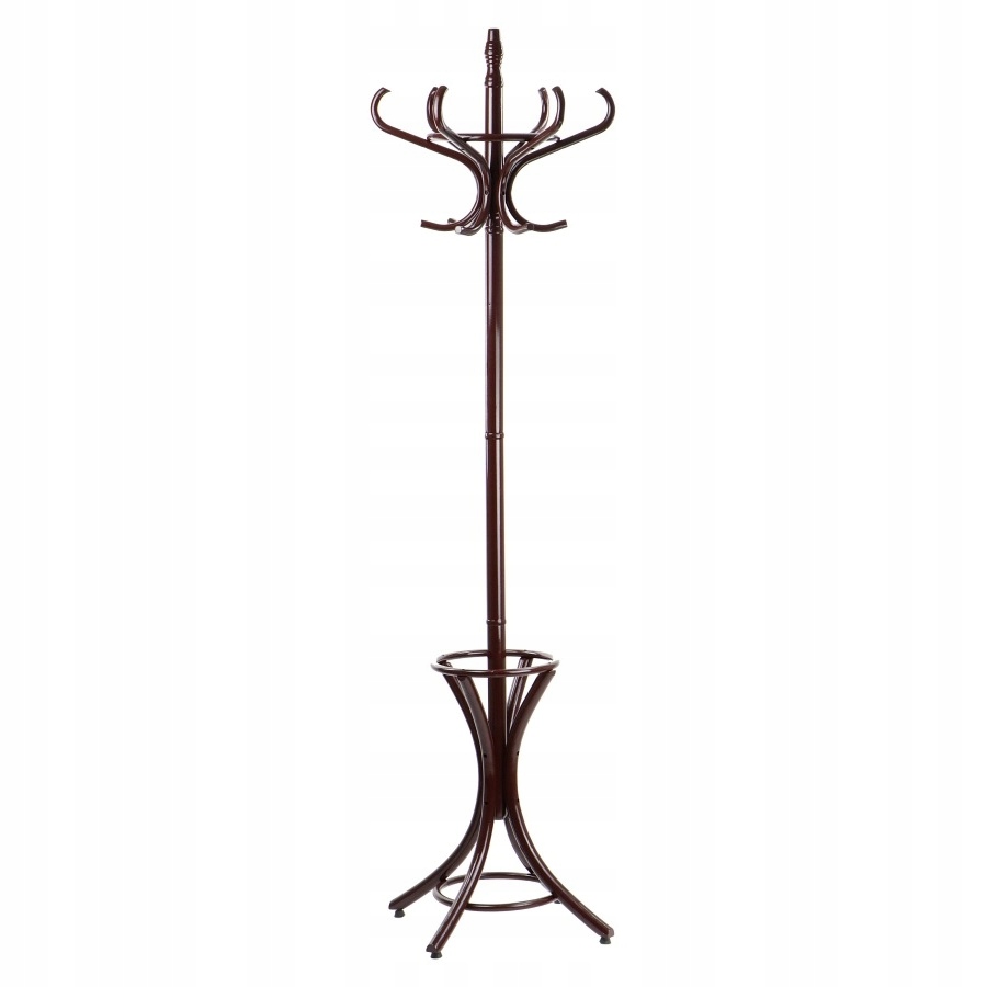 

Wieszak drewniany stojący do domu - brąz - Wdr