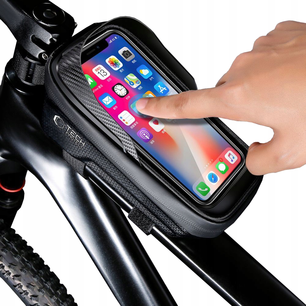 Sakwa rowerowa Tech-protect torba na rurę do roweru do telefonu smartfon