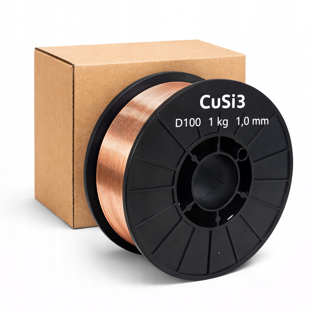 Drut do lutospawania CuSi3 Mig 10 mm szpula D100 1 kg profesjonalny