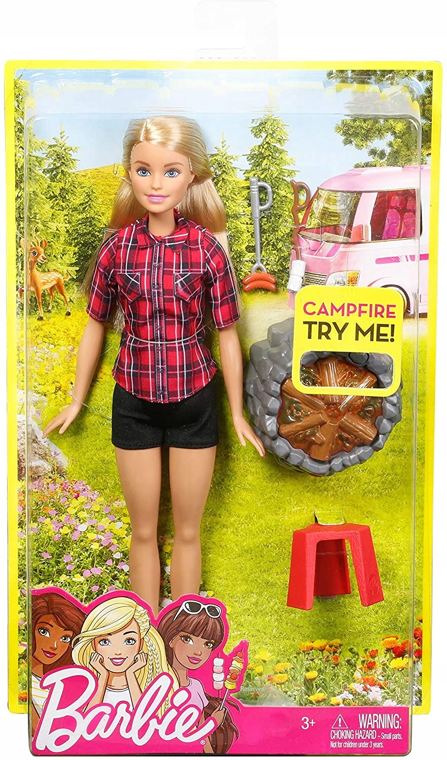 SKL BARBIE NA BIWAKU LALKA FDB43 (887961463736) • Cena, Opinie