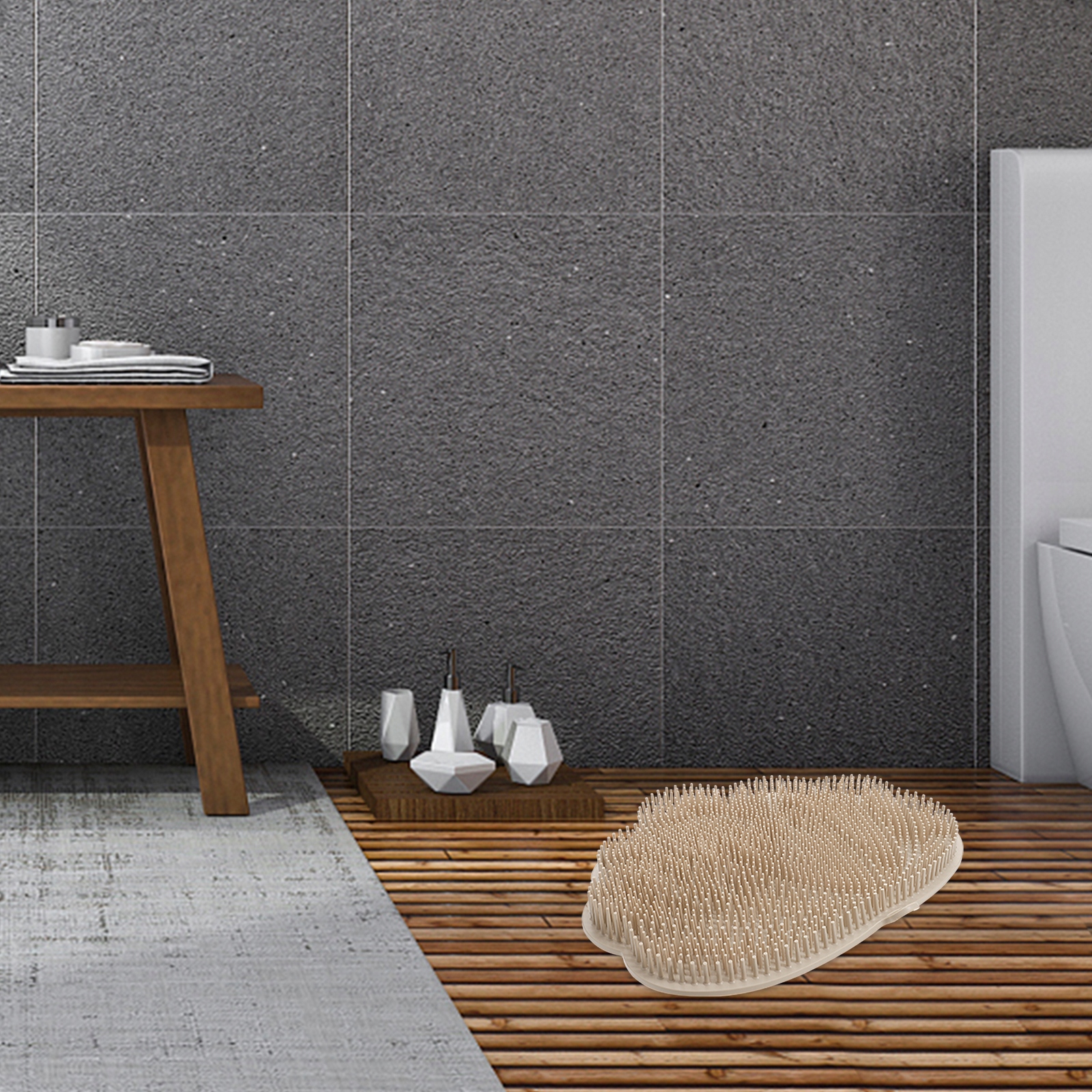 SCRUBBER PRYSZNICOWA ŚCIANA SZCZOTKA DO MASAŻU PLECÓW MAN Marka bez marki