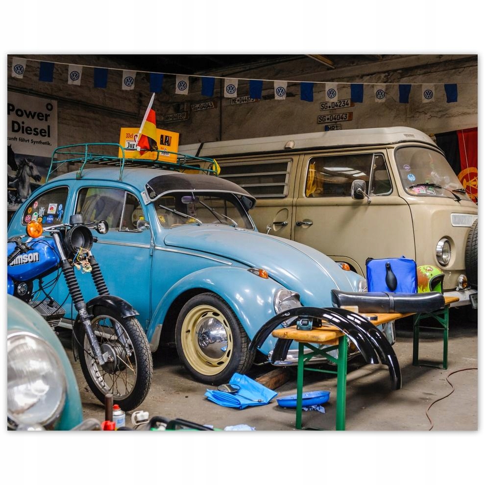 

Plakat 50x40 Garaż mechanika