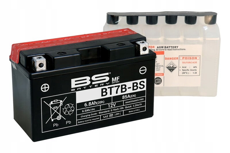 Bs Battery Bezúdržbová batéria s kyselinou BT7B 300626