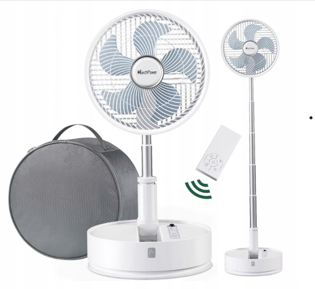 Podlahový ventilátor Marchpower biely.