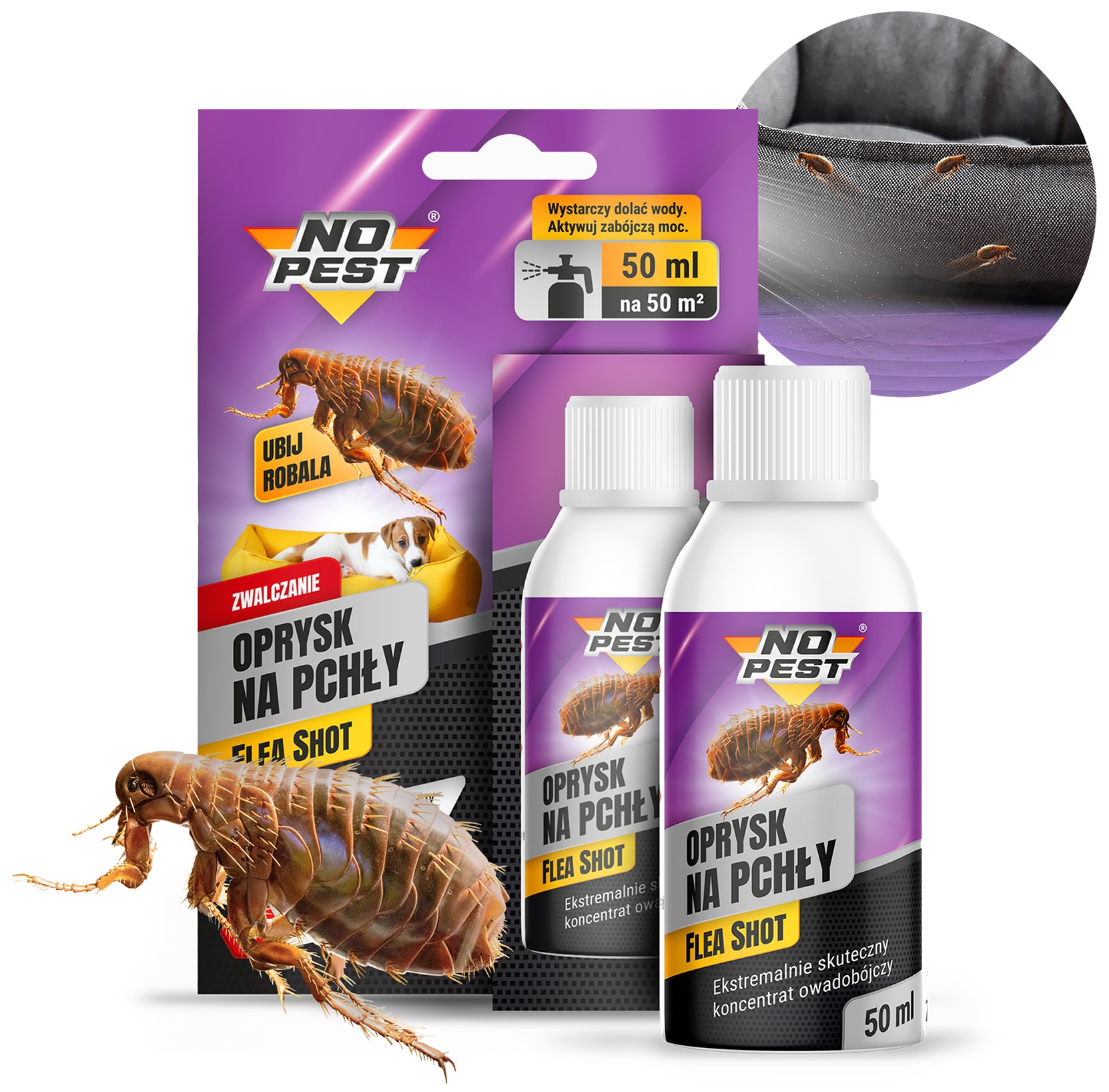 ПРЕПАРАТ ДЛЯ ОБПРИСКУВАННЯ РІДКИЙ FLEA SHOT NO PEST 50МЛ