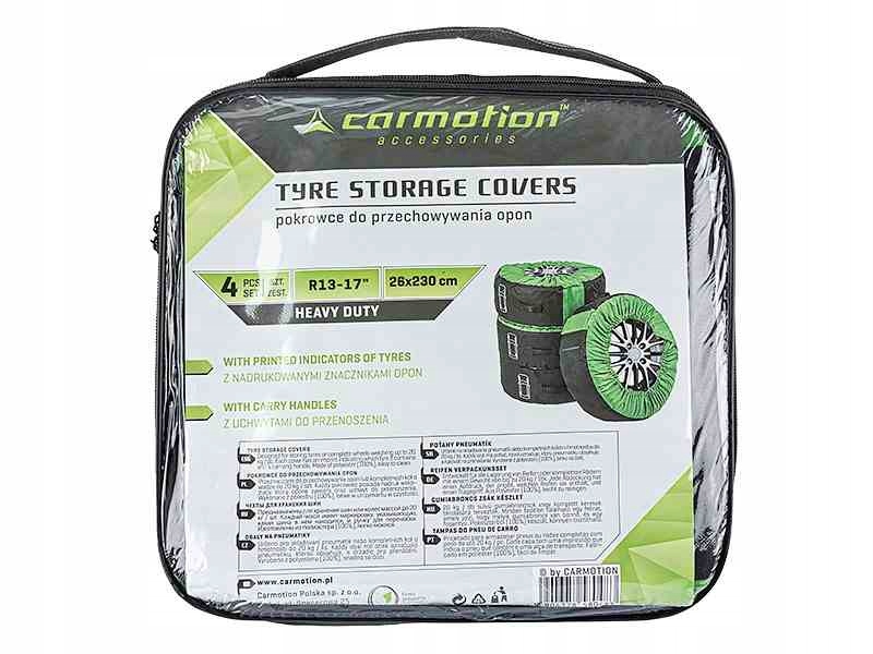 POKROWCE NA KOŁA OPONY 13 - 17 CALI HQ 4szt Waga produktu z opakowaniem jednostkowym 1.22 kg