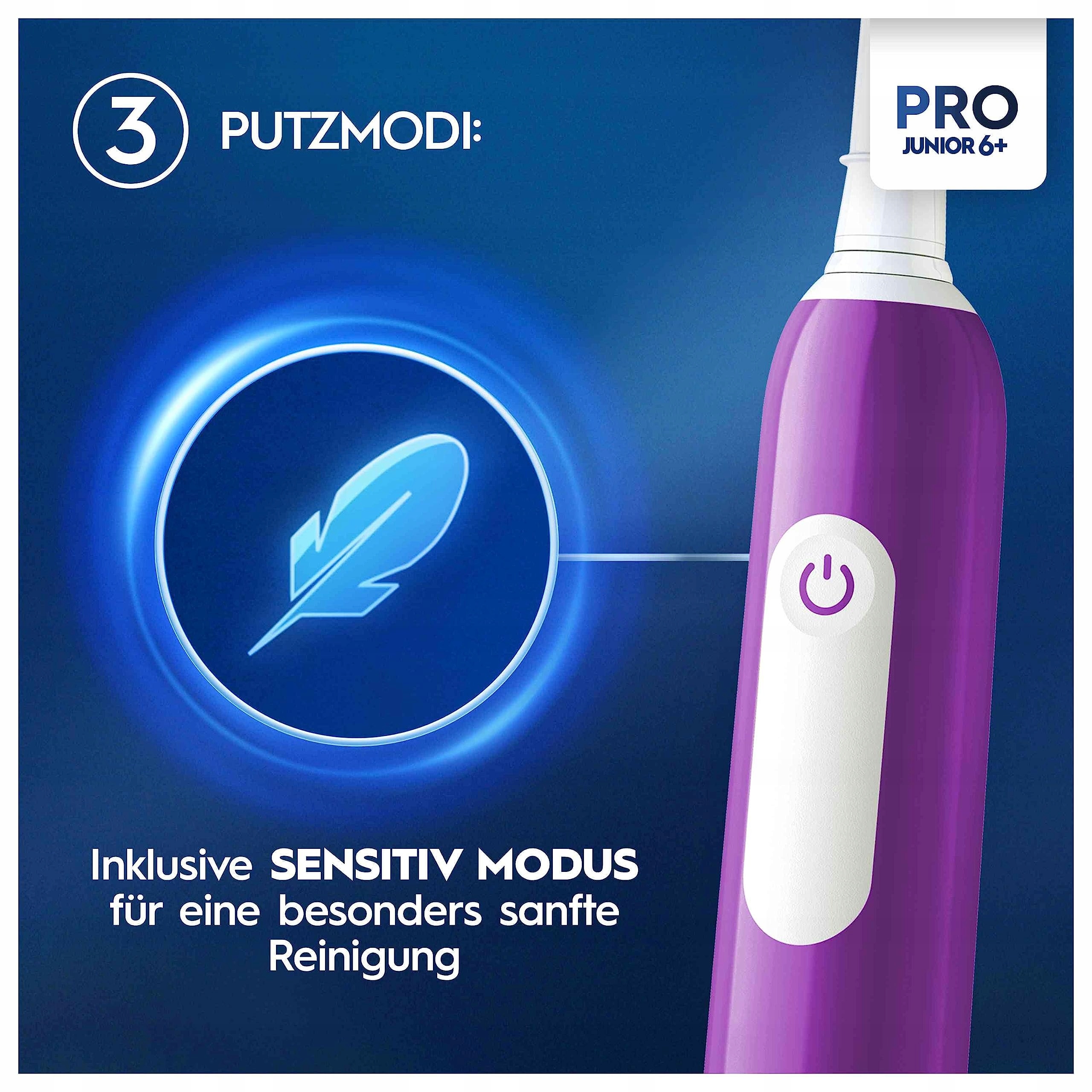 Oral-B Pro Junior elektryczna szczoteczka do zębów Fioletowa — miniatura 5