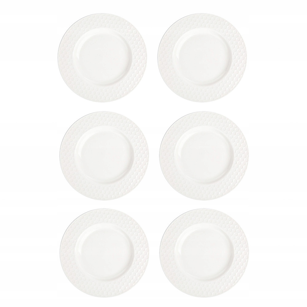 

Talerze Deserowe 20cm Komplet 6 sztuk porcelana