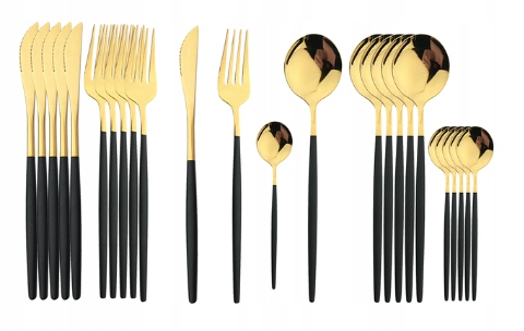 Zestaw sztućców złote ***HIT*** EAN (GTIN) 6914916832515