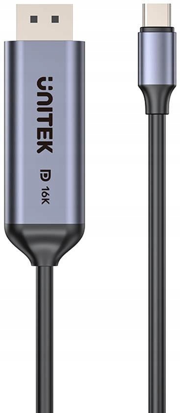 Kabel Dwukierunkowy Unitek Usb-c DisplayPort 16K 80Gbps Hdr 1,8 m