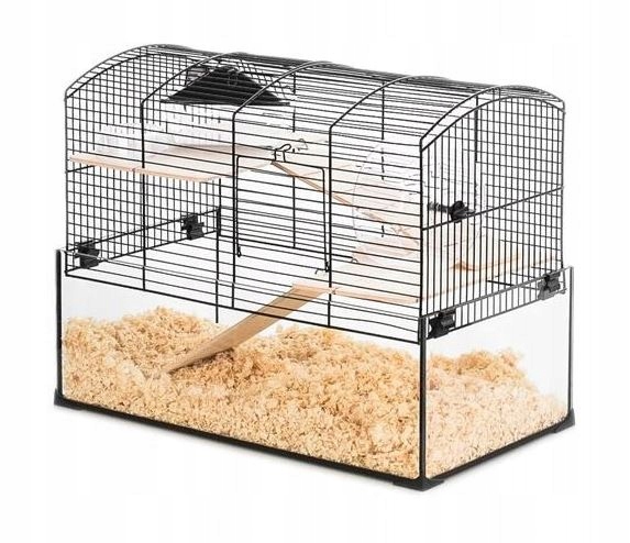 Levně Klec pro křečka Zolux Neo Panas se skleněnou toaletou